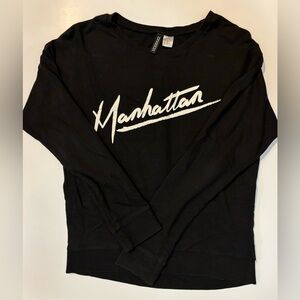 XS Divided Black Long Sleeve Manhattan
